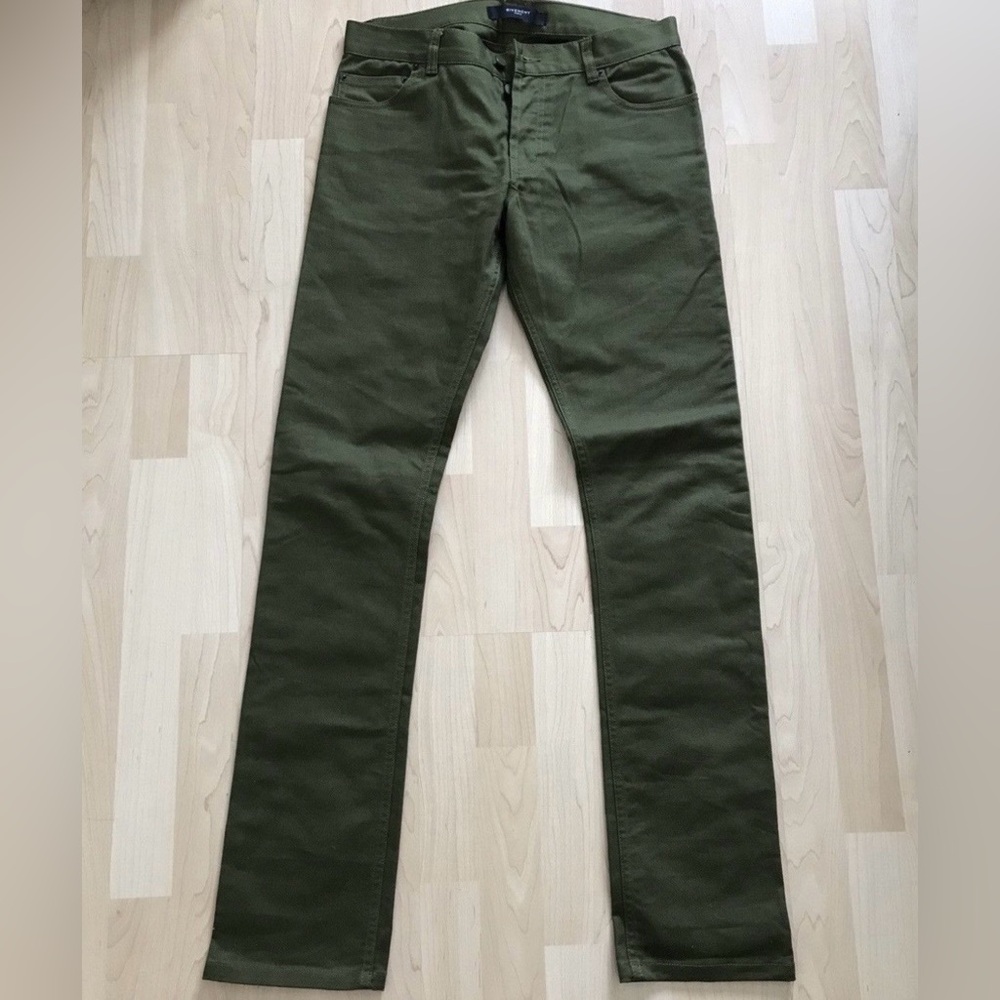 Givenchy x Riccardo Tisci Olive Denim Pants